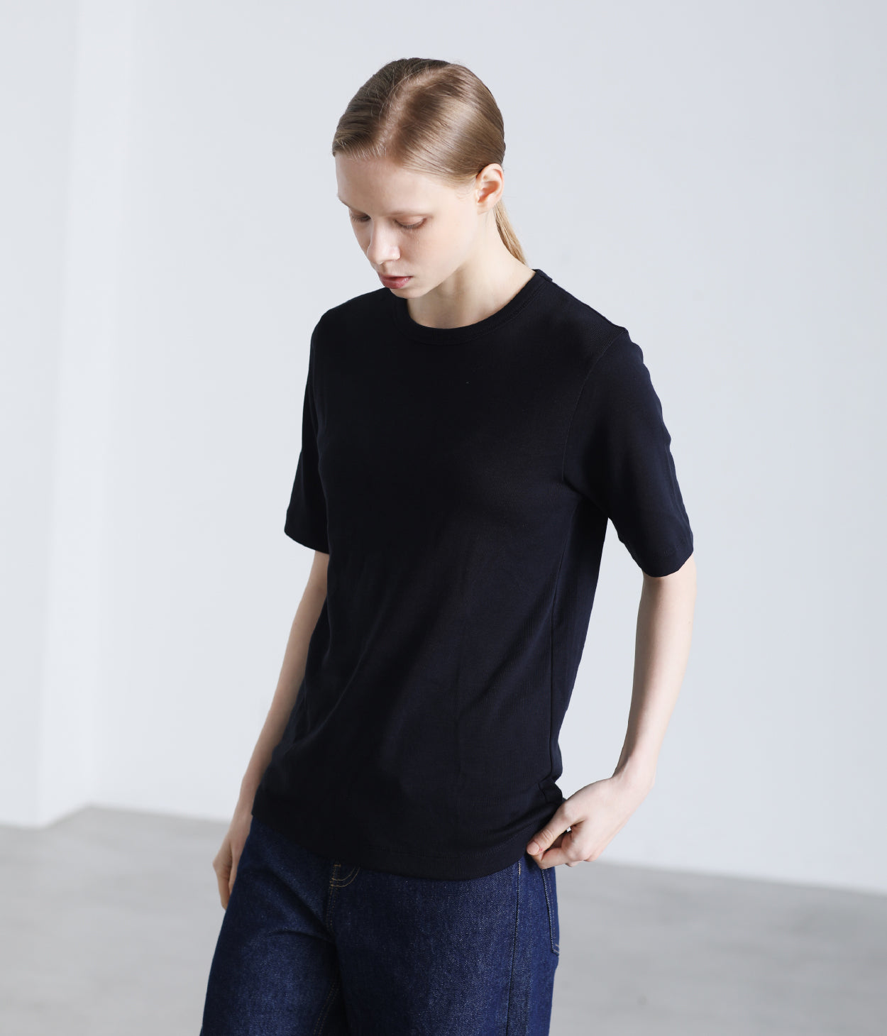 【VERY NaVY x LIFiLL】COTTONY® RIB TEE