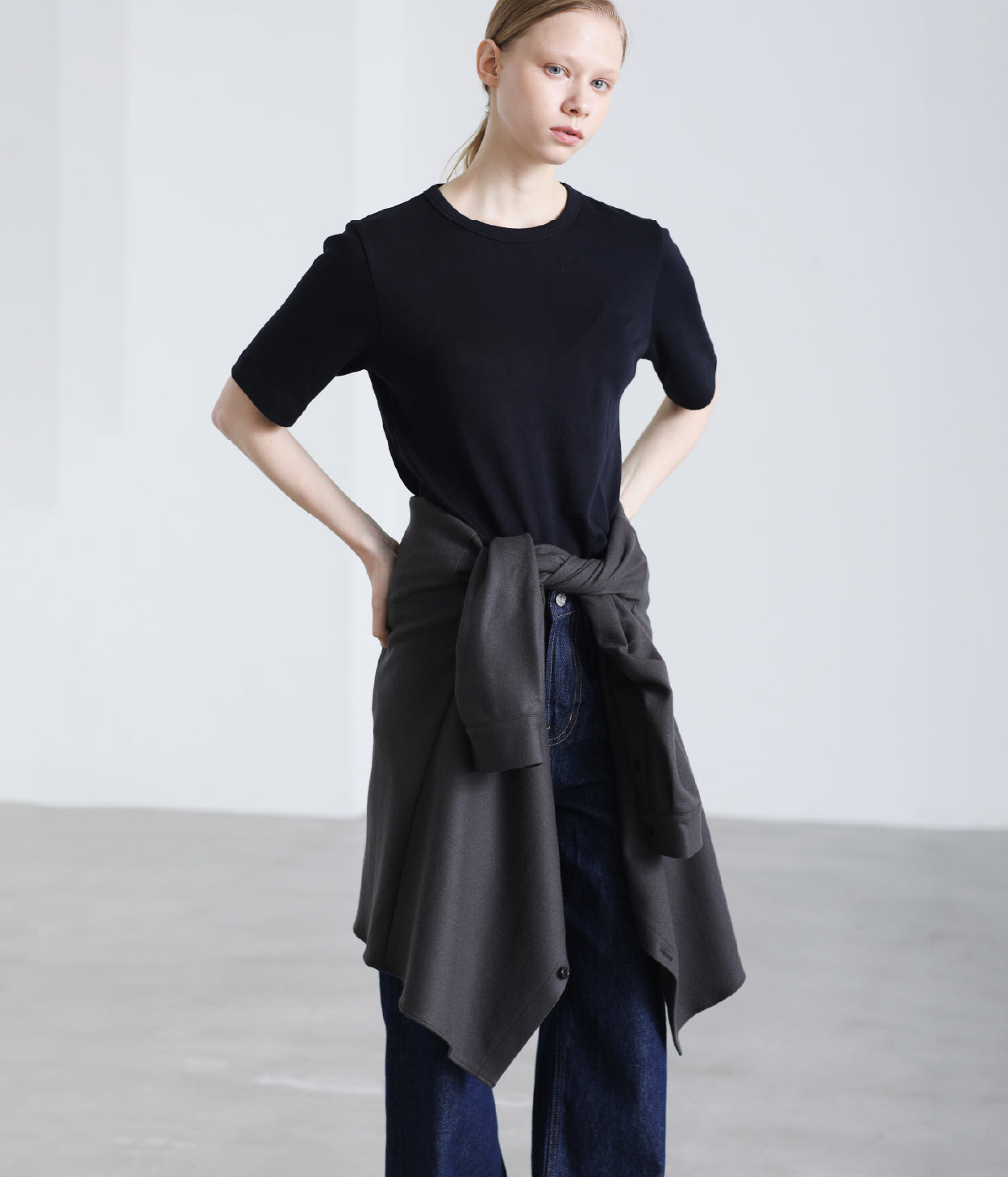 【VERY NaVY x LIFiLL】COTTONY® RIB TEE