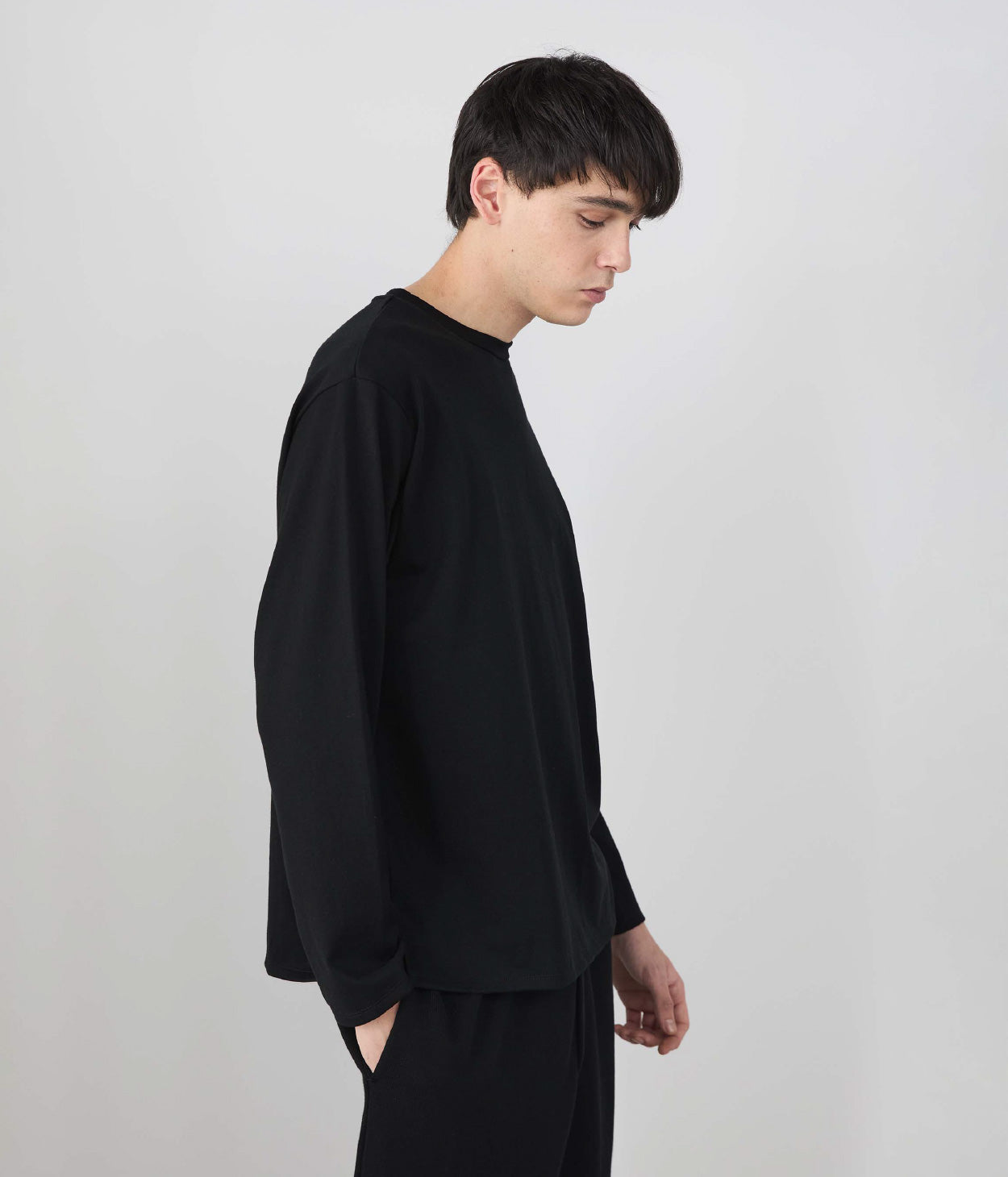 COTTONY® SIDE SLIT LONGSLEEVE TEE