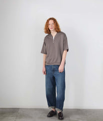 COTTONY® SWEAT HALF ZIP SHORT SLEEVE