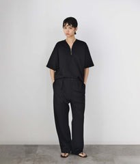 COTTONY® SWEAT HALF ZIP SHORT SLEEVE