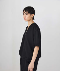 COTTONY® SWEAT HALF ZIP SHORT SLEEVE