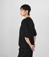 COTTONY® SWEAT HALF ZIP SHORT SLEEVE