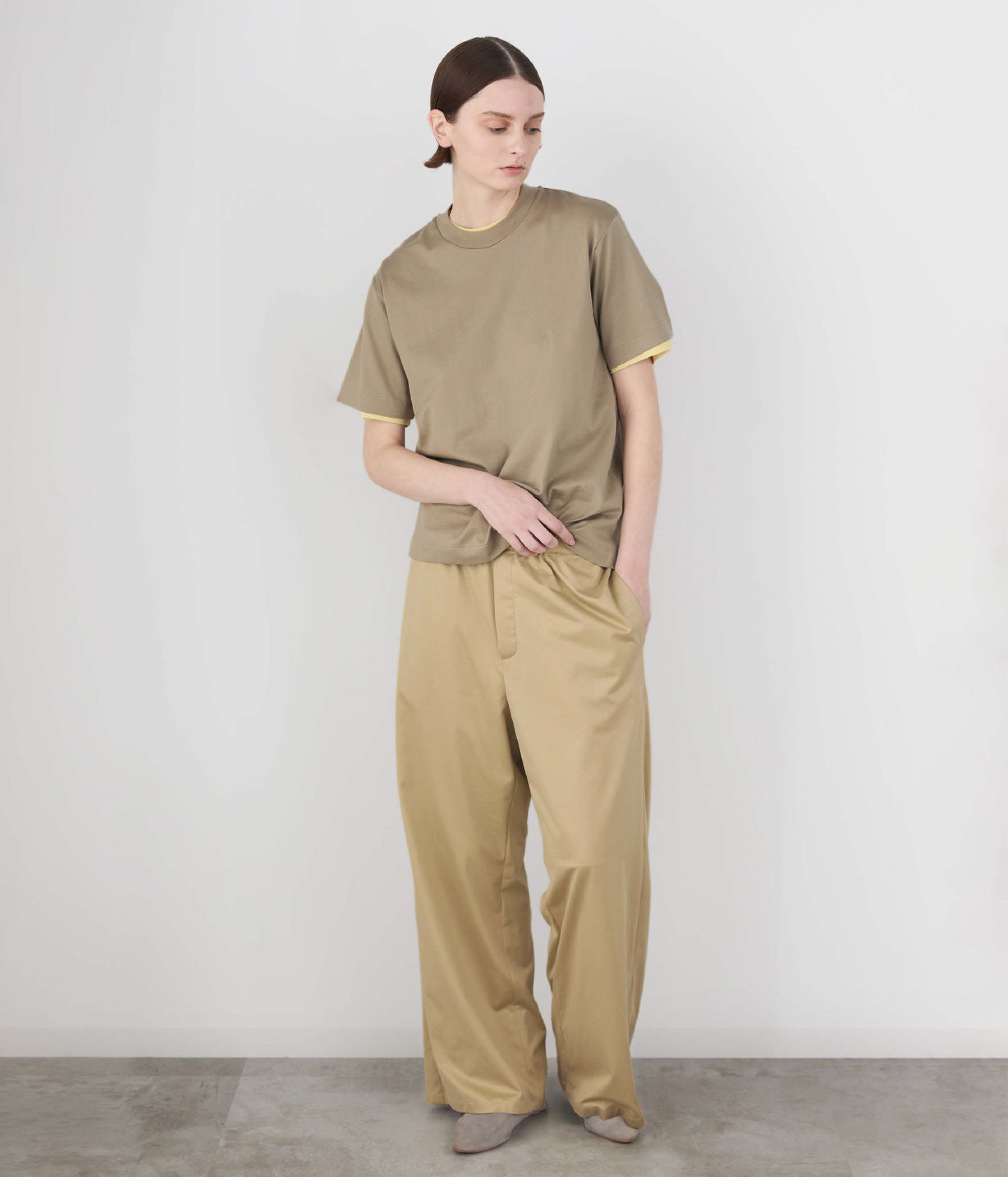 GIZA45 RELAX WIDE PANTS