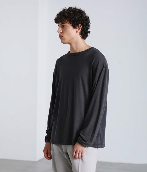 LIFiLL WOOLISH STRETCH LONGSLEEVE TEEグレー LIFiLL（リフィル）公式｜WOOLISH（ウーリッシュ）ストレッチ