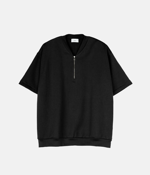 COTTONY® SWEAT HALF ZIP SHORT SLEEVE