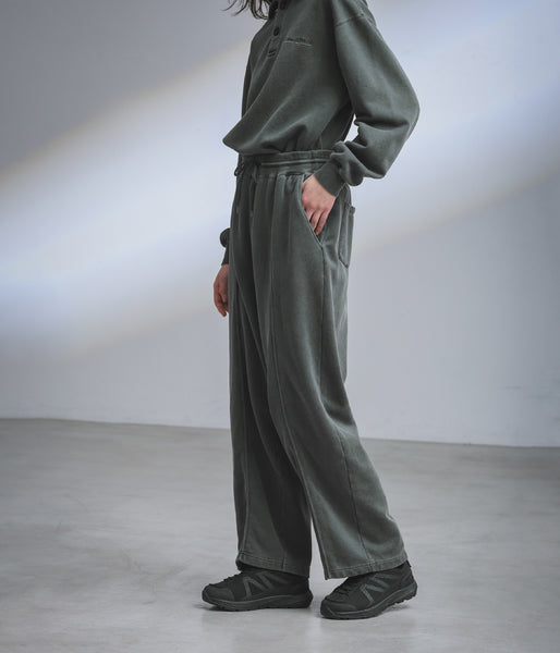 COTTONY® SWEAT WIDE PANTS GARMENT DYE