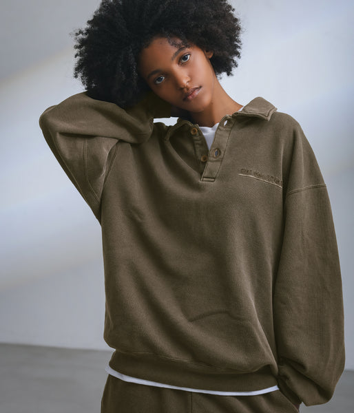 COTTONY® SWEAT POLO GARMENT DYE