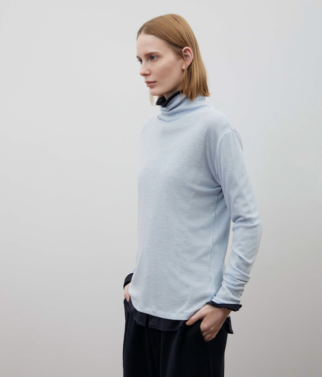 WOOLISH  STRETCH TURTLENECK for WOMEN