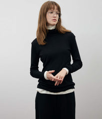 WOOLISH  STRETCH TURTLENECK for WOMEN
