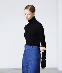 WOOLISH  STRETCH TURTLENECK for WOMEN