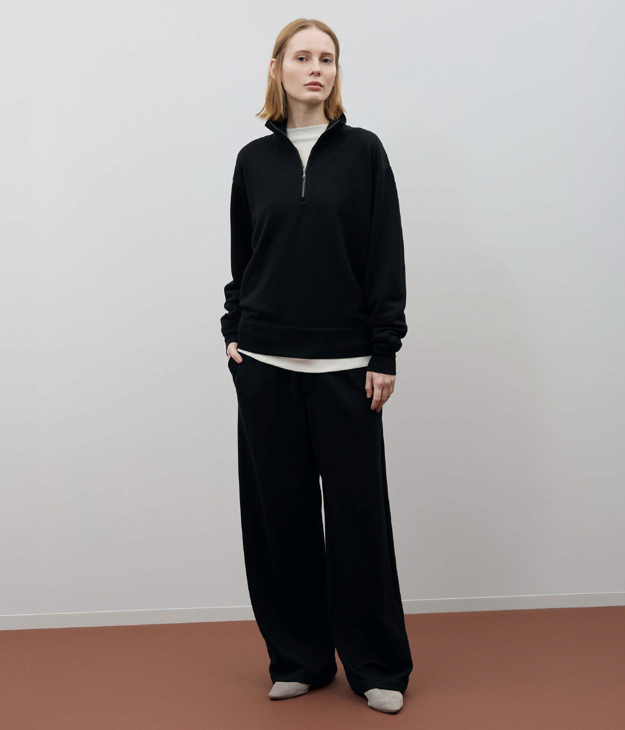 COTTONY® SWEAT HALF ZIP POLO
