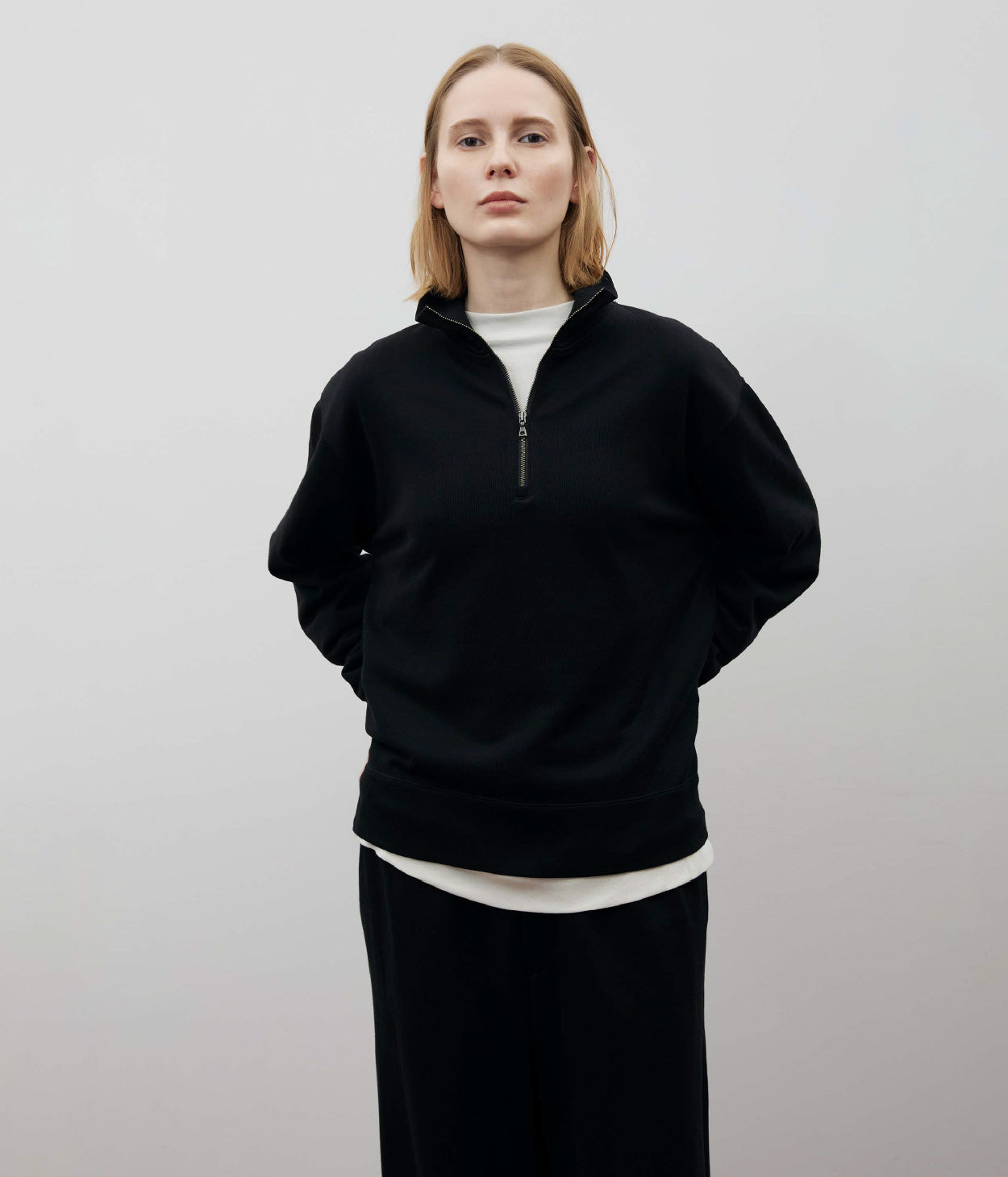 COTTONY® SWEAT HALF ZIP POLO