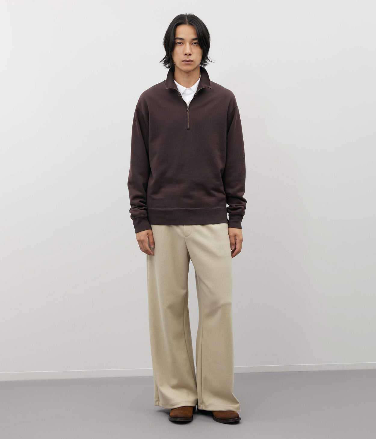 COTTONY® SWEAT HALF ZIP POLO