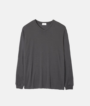 WOOLISH V-NECK LONGSLEEVE TEE