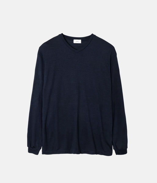 WOOLISH V-NECK LONGSLEEVE TEE