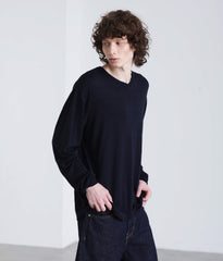 WOOLISH V-NECK LONGSLEEVE TEE