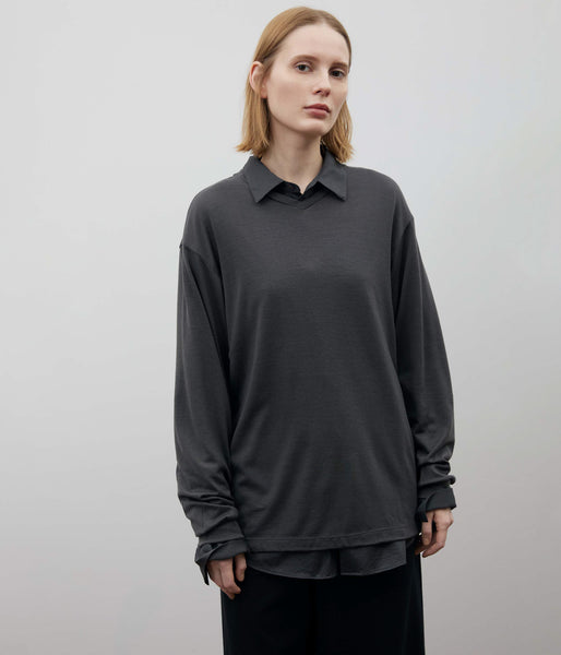 WOOLISH V-NECK LONGSLEEVE TEE