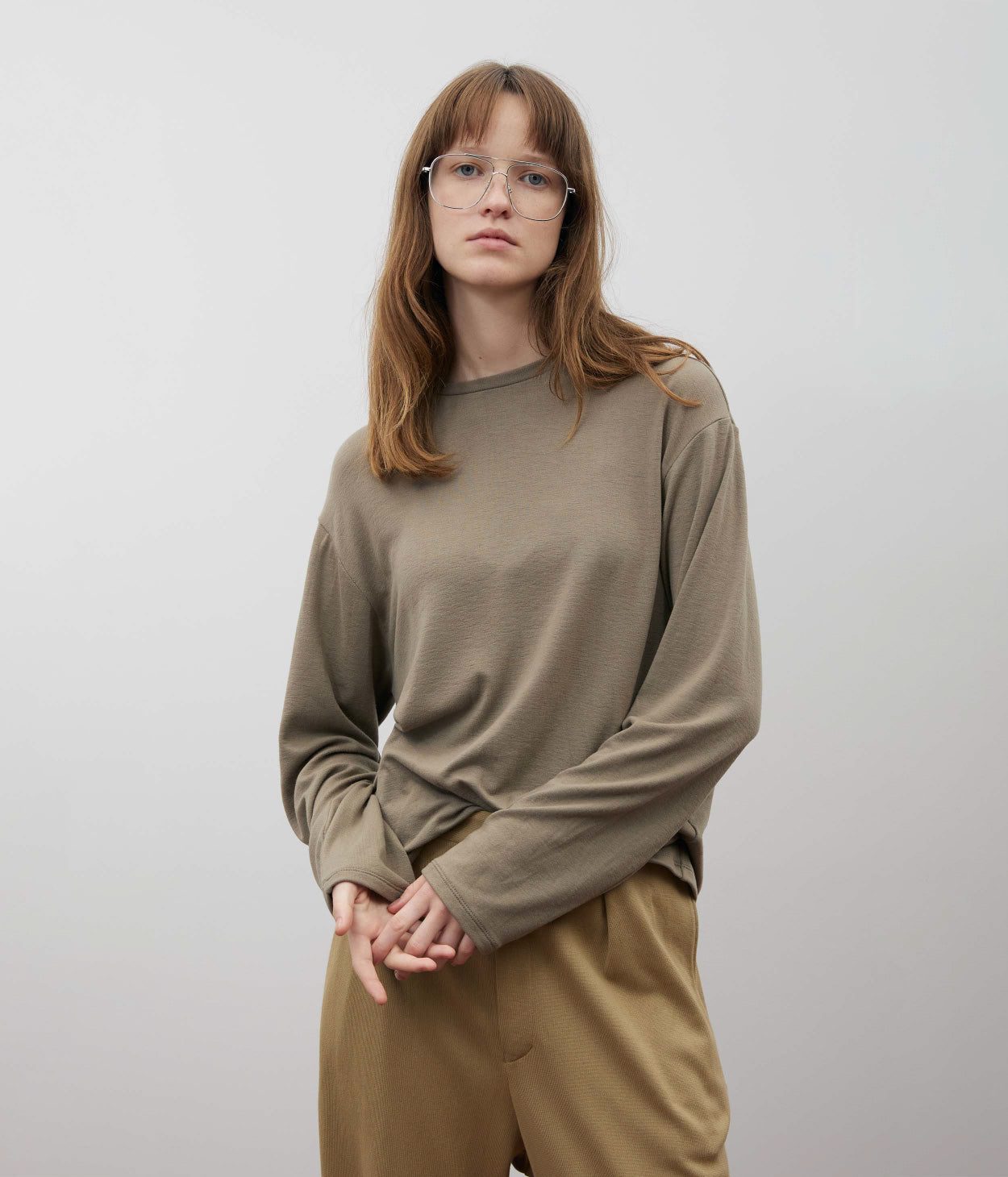 SUPER200's WOOL LONGSLEEVE TEE