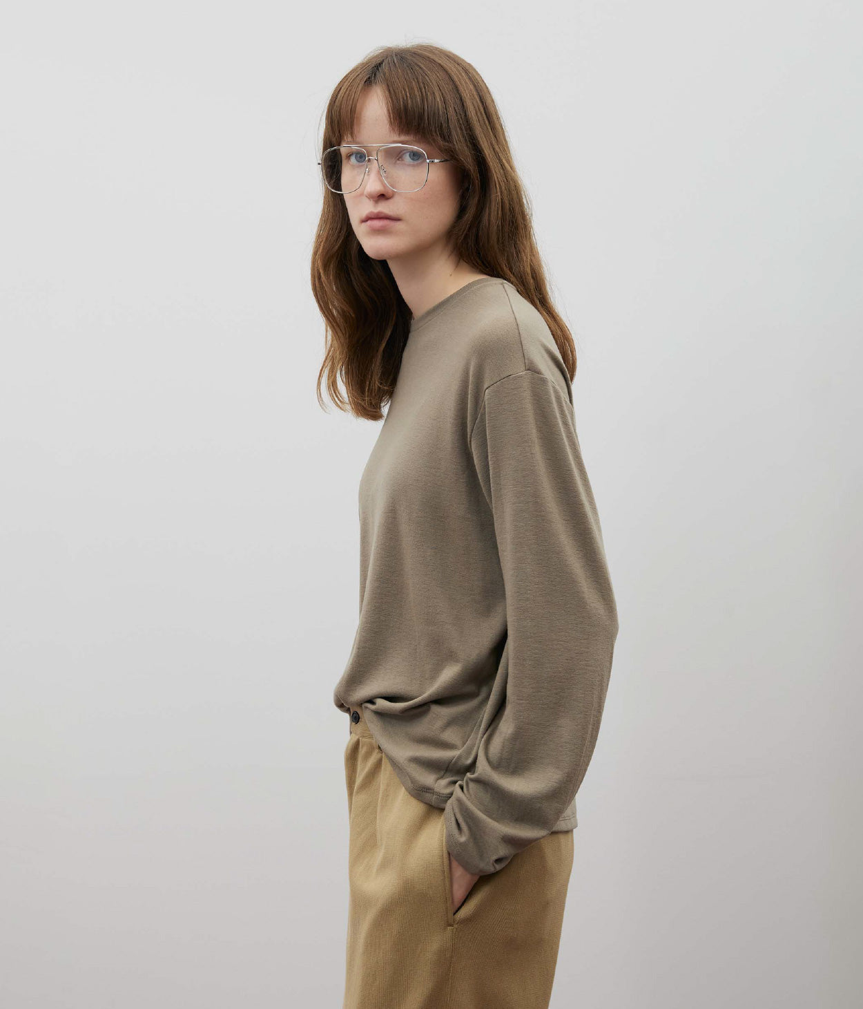 SUPER200's WOOL LONGSLEEVE TEE