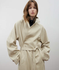 WOOLISH MILLED SMOOTH SOUTIEN COLLAR COAT