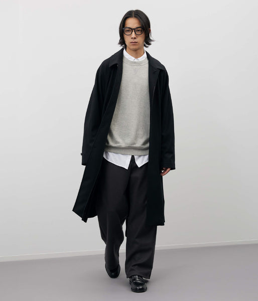 WOOLISH MILLED SMOOTH SOUTIEN COLLAR COAT