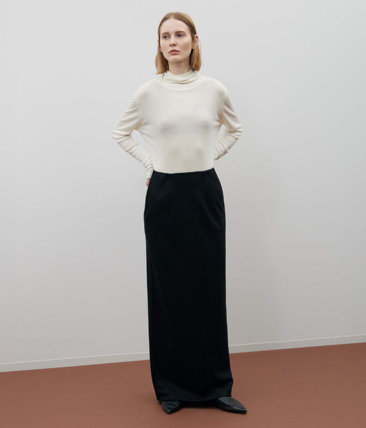 WOOLISH MILLED SMOOTH LONG SKIRT