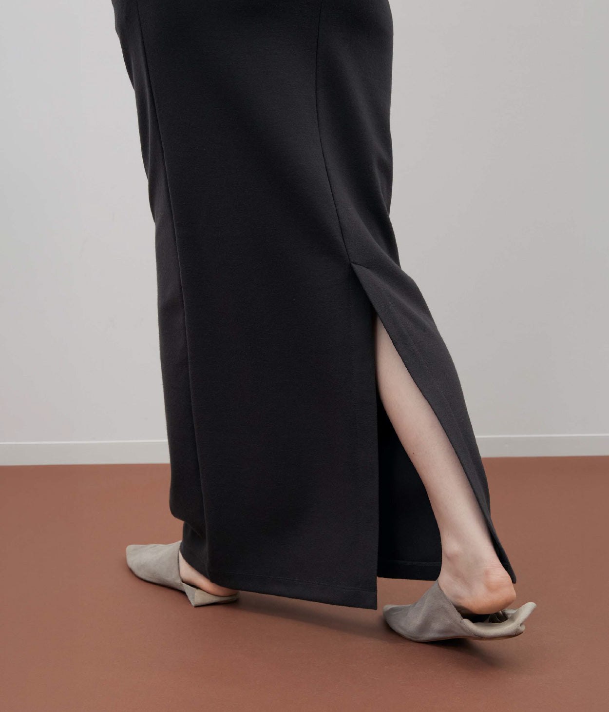 WOOLISH MILLED SMOOTH LONG SKIRT