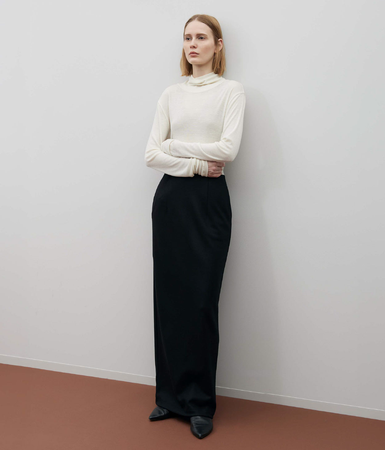 WOOLISH MILLED SMOOTH LONG SKIRT