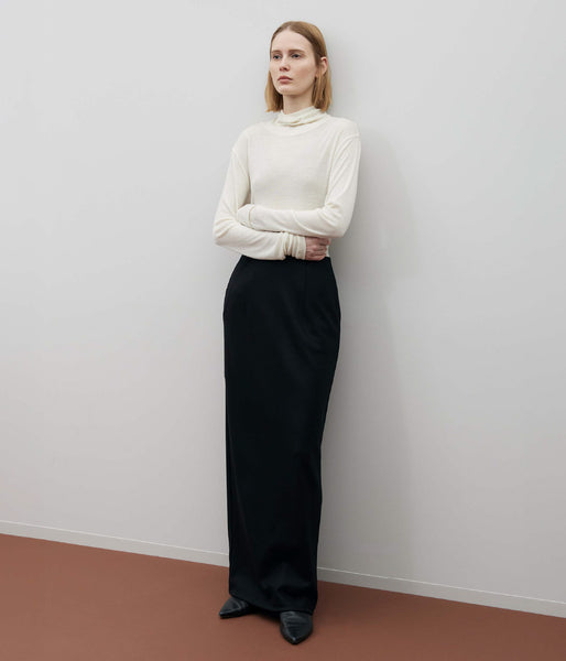 WOOLISH MILLED SMOOTH LONG SKIRT