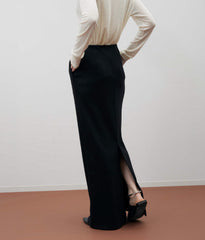 WOOLISH MILLED SMOOTH LONG SKIRT