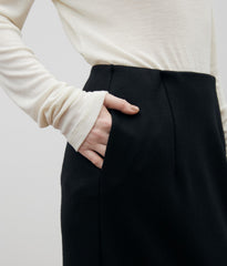 WOOLISH MILLED SMOOTH LONG SKIRT