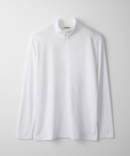 FYNELYNE engineered by LIFiLL / COTTONY® LONG SLEEVE HALF ZIP