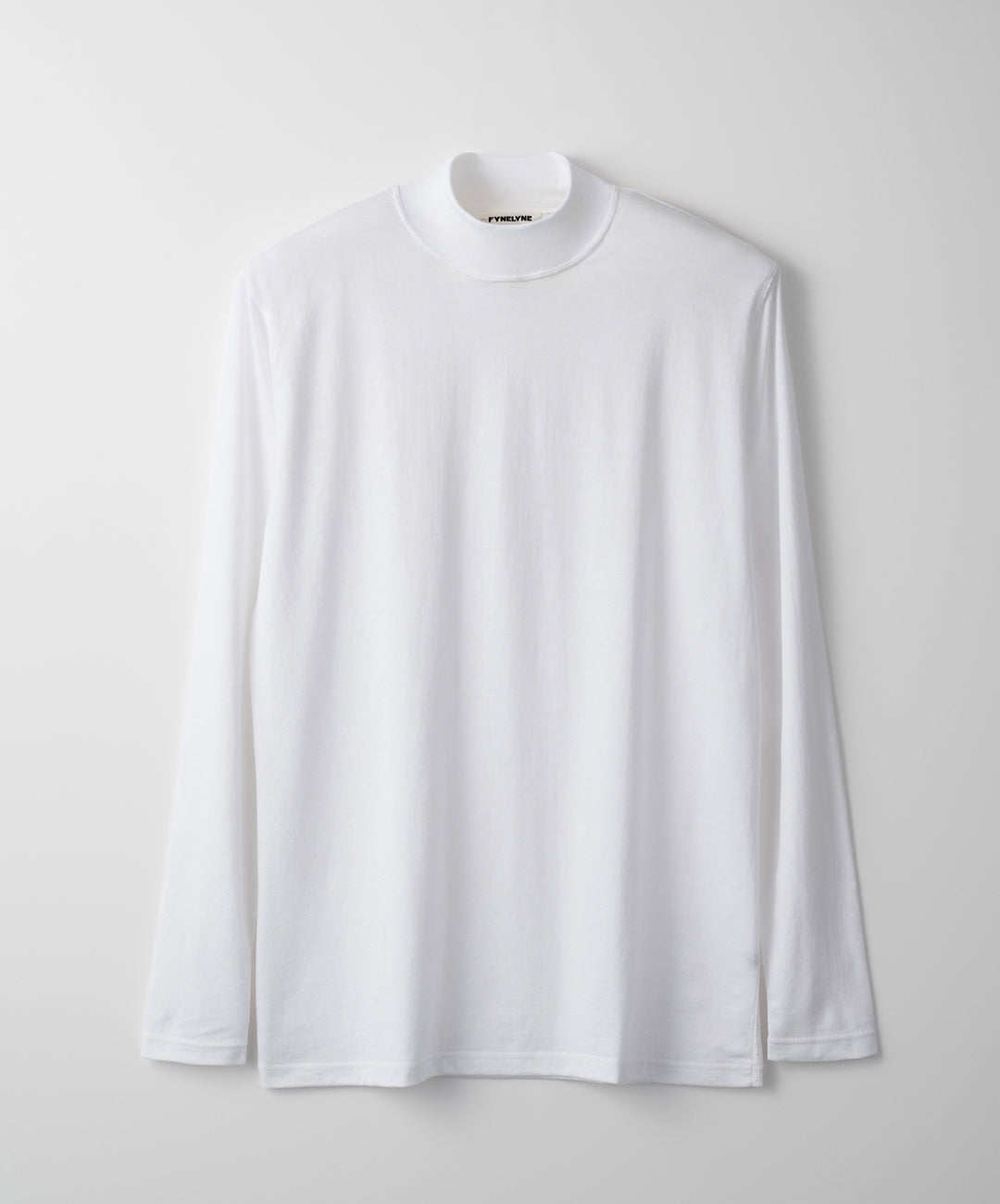 FYNELYNE engineered by LIFiLL / COTTONY LONG SLEEVE MOCK NECK