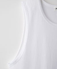 FYNELYNE engineered by LIFiLL / COTTONY® NO SLEEVE ROUND NECK